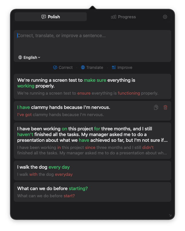 LingFix text analysis